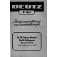 Deutz F2M315 Operators Manual